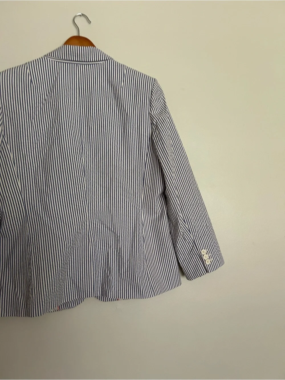 Banana Republic blue & White Pinstripe Blazer